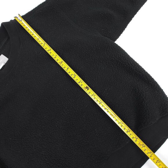 EVERLANE ReNew Oversized Fleece Sweatshirt Athleisure Lounge Sweater Black Small - Picture 4 of 7